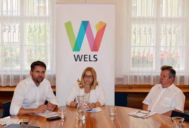 Peter Lehner, Innenstadtreferentin Christa Raggl-Mühlberger, Klaus Hoflehner.