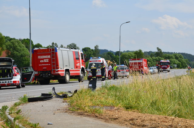 Der Unfall bei St. Martin forderte einen Schwerverletzten.