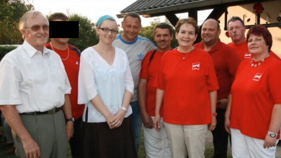 Ein Foto von Norbert L. (2.v.l.) mit seinen Zillingdorfer Parteifreunden.