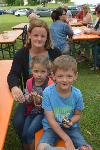 Veronika mit Eva und Gregor