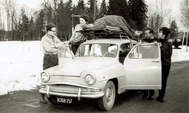 Reisen damals 1965 mit dem Skoda des Schwagers