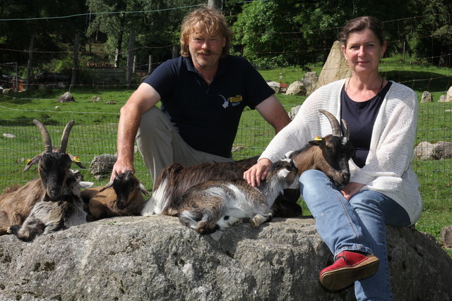 Betreiben den Wildpark Feld am See: Josef und Katharina Scherzer