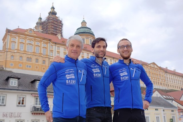 Sektionsleiter Herbert Sandwieser (M.) mit seinen Stellvertretern Hans Plasch und Stefan Schweiger.