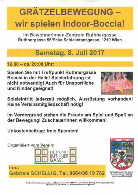 Noch schnell vor der Sommerpause die Boccia-Bälle fliegen lassen ...