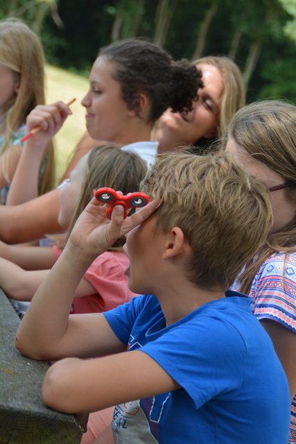 Im Föhrenhain gab's noch eine Diskussionsrunde zum Thema "Kinderrechte".