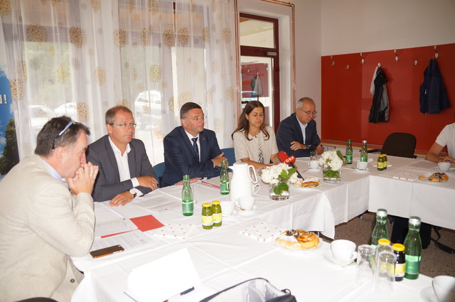 Pressekonferenz mit Bgm. Bernd Osprian, Minister Jörg Leichtfried, LR Doris Kampus und LAbg. Karl Petinger