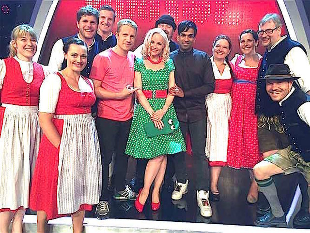 Der bayrische Chor kommt nach Going.