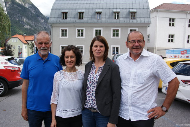 Das Osteuropa-Helferteam mit Koordinator Fritz Gastl, Monika Brock, Verena Jenewein und Josef Gfall (v.l.).