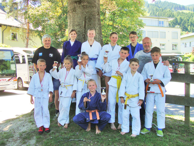 Die Nachwuchs-Figther des USK Judo Lungau.