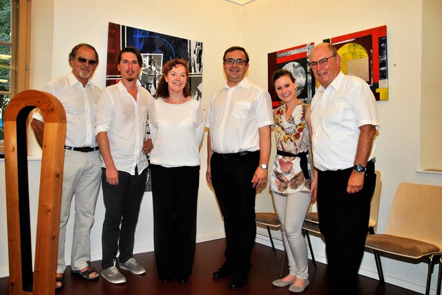 V.l.: Werner Uhl, Bernd Kohlhofer, Isolde Leinholz, Anton Neger, Thais-Bernarda Bauer und Kurt Hochsam.