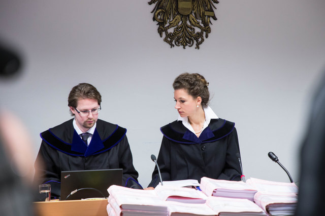 Richter Christian Hochhauser und Richterin Anna-Sophia Geisselhofer | Foto: Neumayr