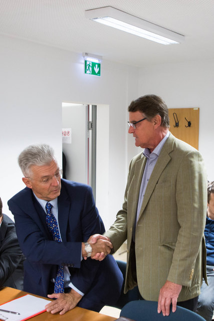 Hofrat Eduard Paulus, Ex- LHStv. Othmar Raus (SPÖ) | Foto: Neumayr