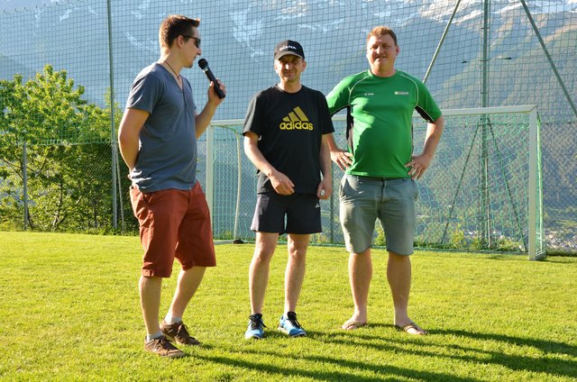 SCT-Obmann Christoph Scherl, Jürgen Wolf und FCT-Obmann Thomas Senn (v. links)