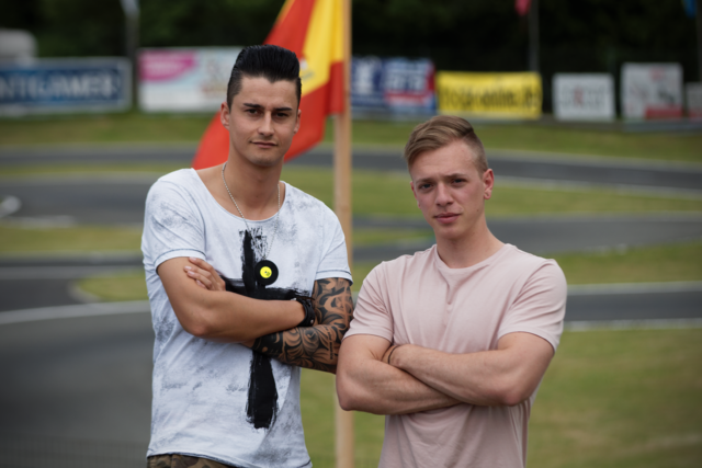 Auflegen am Red-Bull-Ring: Kevin Turber (l.) und Lukas Hermann sorgen vier Tage lang für gute Stimmung.
