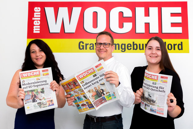 Seit fünf Jahren ist die WOCHE Graz-Umgebung Nord nun in Gratkorn zu Hause. Unter dem Motto "Einfach näher dran" sind wir für unsere Leser und Werbekunden da.