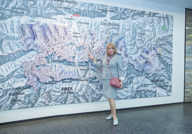 Alla Manilova im Nationalparkzentrum (Nationalpark Hohe Tauern).