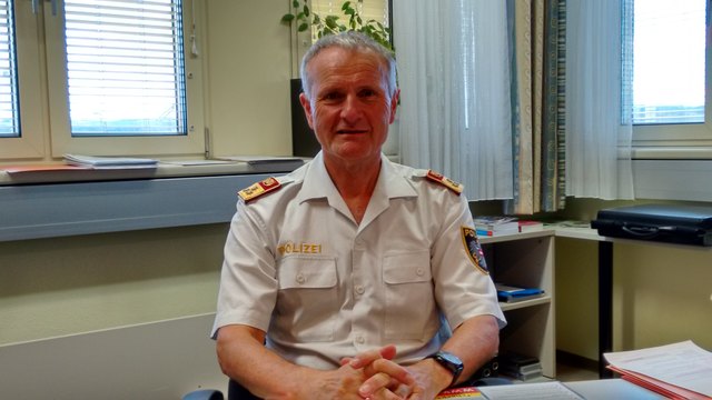 Bezirkspolizeikommandant Günther Brinnich.