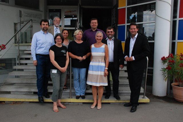Maximilian Schubert, Univ. Prof. Dr. Norbert Vana, Sonja Waldgruber, Gemeinderätin Mag. Helene Ferschner-Hallwirth, Margit Kropik, Thomas Plotz, Gemeinderätin Doris Dulmovits, Gemeinderat Dr. Christian Koza, Vizebürgermeister Abg. Lukas Mandl.