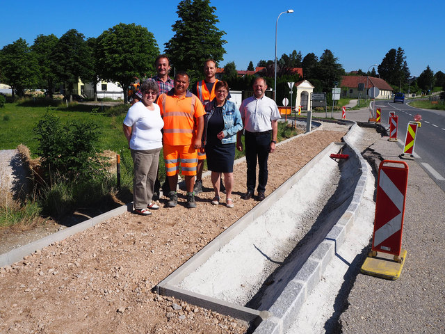 Geschäftsführende Gemeinderätin Susanne Arnold, Gemeinderat und Ortsvorsteher Martin Mühlbacher, Gerhard Fleischmann, Jürgen Traxler, Bürgermeisterin Josefa Geiger, Geschäftsführender  Gemeinderat Karl Heiß; | Foto: Marktgemeinde Sieghartskirchen