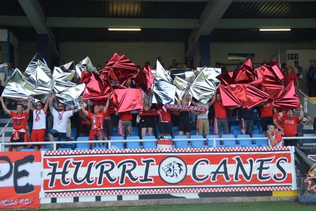 Die "Hurricanes" sorgten für viel Stimmung im Stadion.