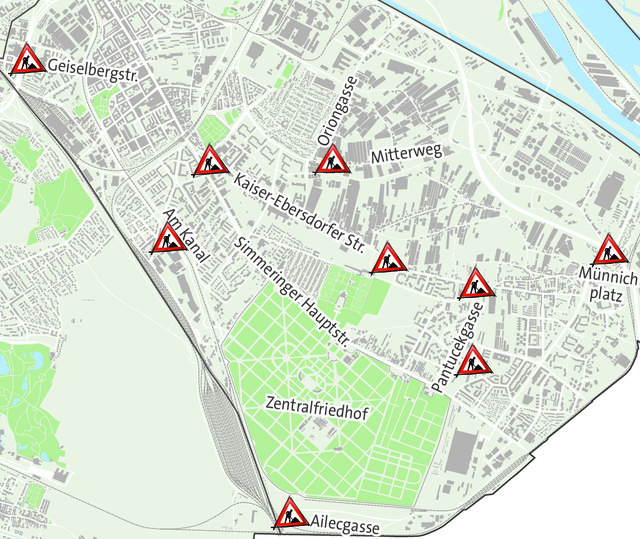 Die Hotspots in Baustellensommer 2017.