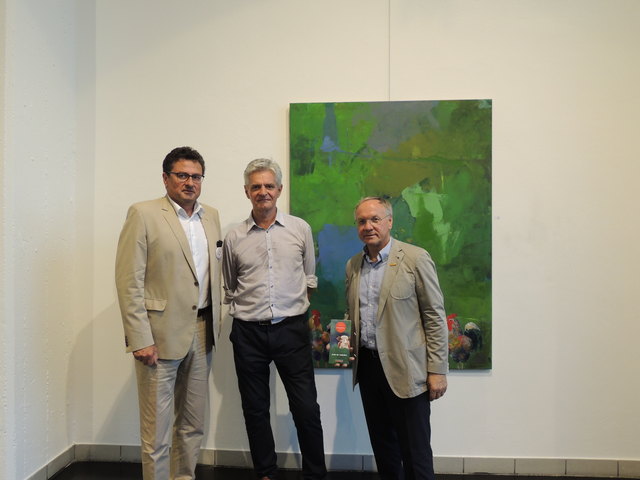 Eröffnung: Mehsner, Wiedner und Ober (v.l.).