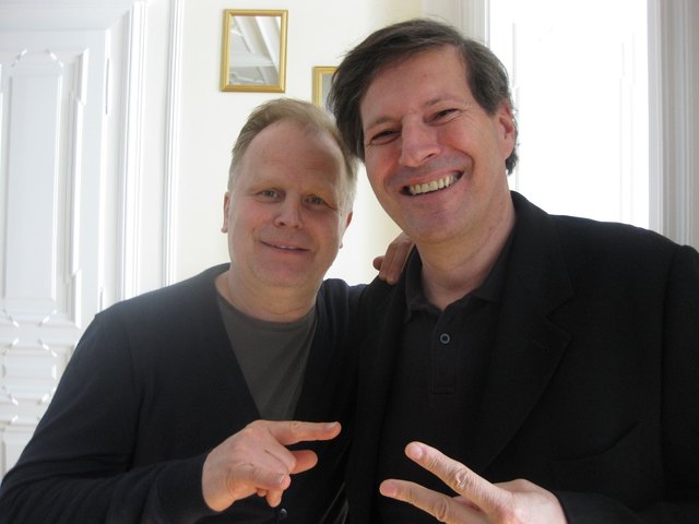Manfred Leodolter (r.) mit Herbert Grönemeyer.
