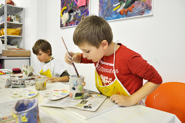 Kinder-Keramikkurs im Kunstmuseum Waldviertel