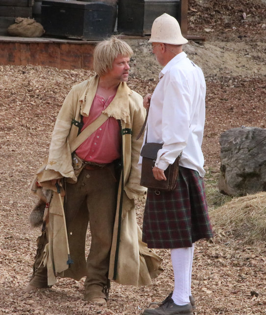 Sam Hawkins mit dem schottischen Lord.