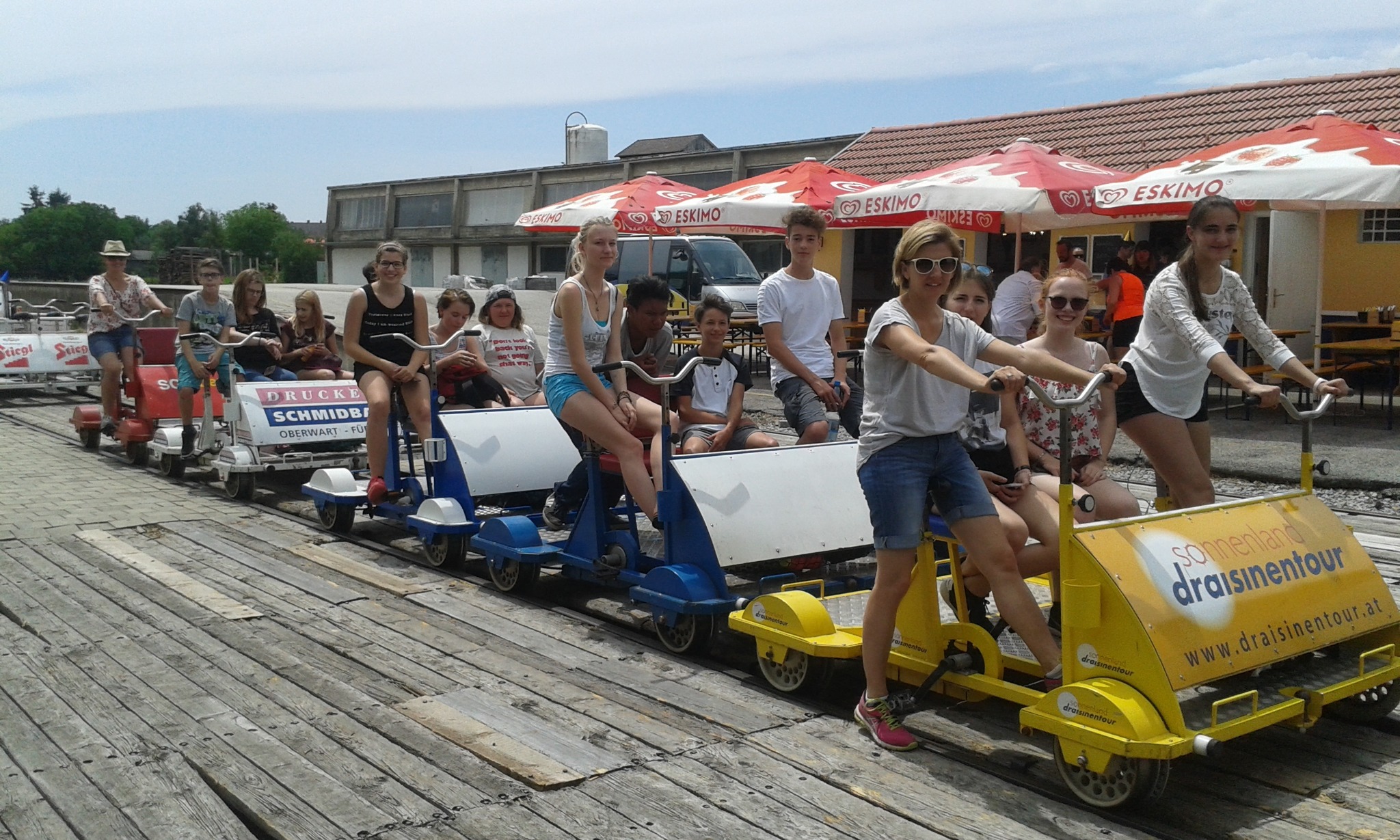 Auf der Draisine in einen neuen Lebensabschnitt radeln Oberpullendorf
