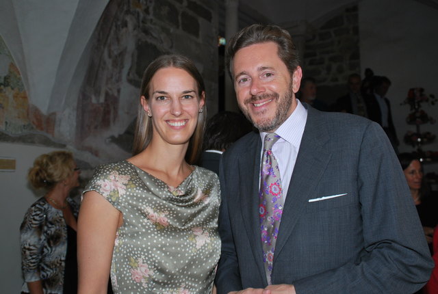 Andrea Samonigg-Mahrer mit Wirtschaftsminister Harald Mahrer