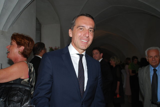 Bundeskanzler Christian Kern war mit Gattin gekommen