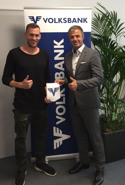 Dominik Distelberger mit Hannes Scheuchelbauer.