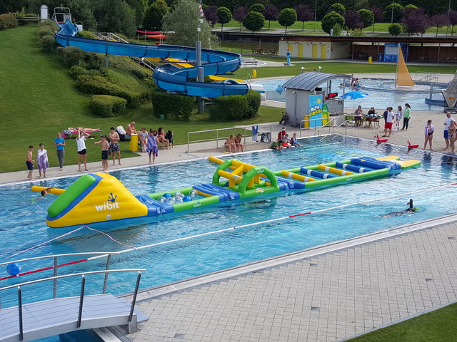 Der Wasser-Parkour wurde bravourös gemeistert. | Foto: KK