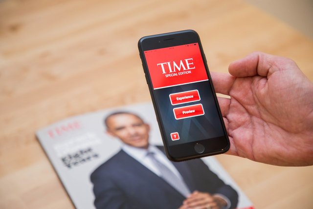 Das Time Magazine nutzt Wikitude Software | Foto: Franz Neumayr/MMV