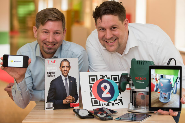 Martin Herdina (CEO Wikitude)  und DI (FH) Philipp Nagele (CTO Wikitude) | Foto: Franz Neumayr/MMV