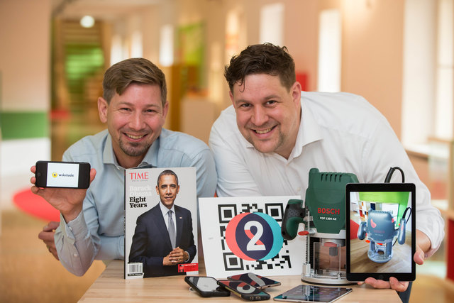 Martin Herdina (CEO Wikitude)  und DI (FH) Philipp Nagele (CTO Wikitude) | Foto: Franz Neumayr/MMV
