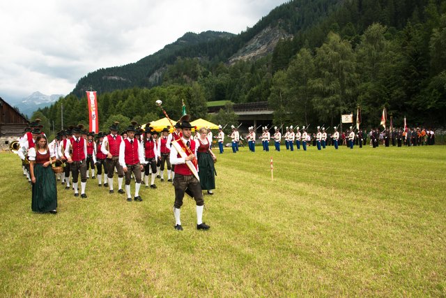 Die TMK ging dem Festzug voran | Foto: Foto: Reinhard Santner
