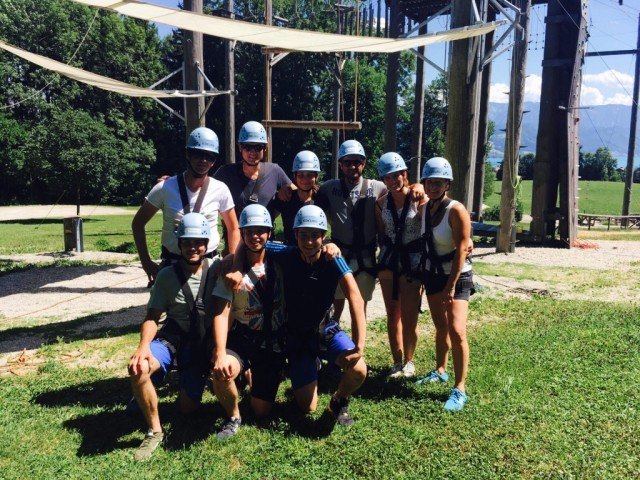 Teambuilding im Hochseilgarten Attersee