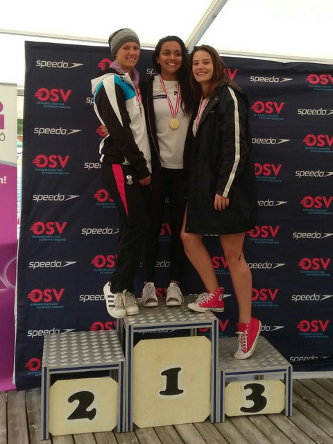 Bronze für Franziska Ruttenstock über 50 m Schmetterling in der Juniorenklasse