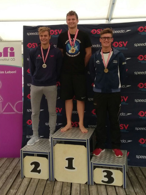 Bronze für Patrik Lenzeder über 400 m Freistil (Allgemeine Klasse)