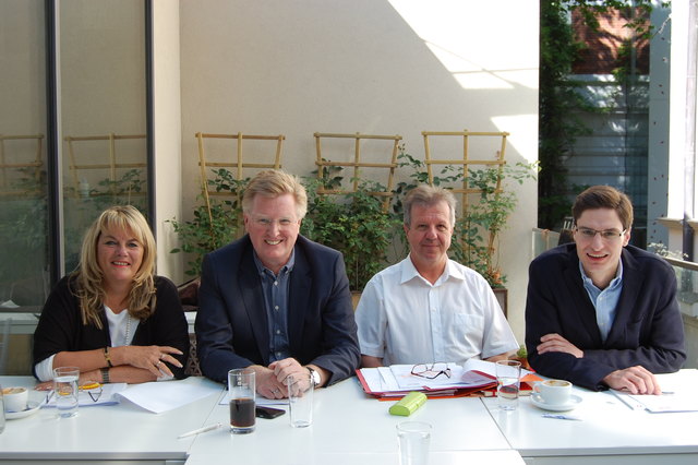 Vzbgm. Silvia Huber, StR. Johann Reindl-Schwaighofer, StR. Klaus Hoflehner und Fraktionschef Stefan Ganzert. | Foto: SPÖ Wels
