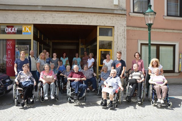 Besuchergruppe aus dem Landespflegeheim. | Foto: LPH Ybbs/Donau