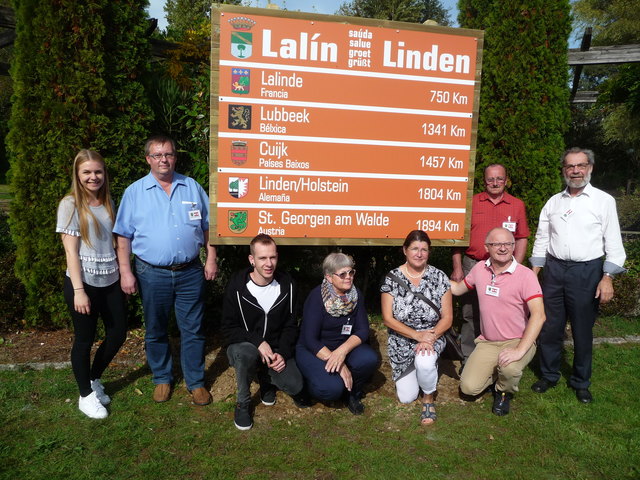 Vertreter von St. Georgen am Walde bei den "Europatagen 2016", die in Lalín in Spanien stattfanden. | Foto: Privat