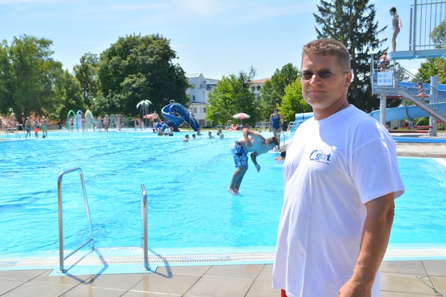 Bademeister Helmut Kraut spricht von einem überdurchschnittlichen Juni, was die Anzahl der Badegäste betrifft.