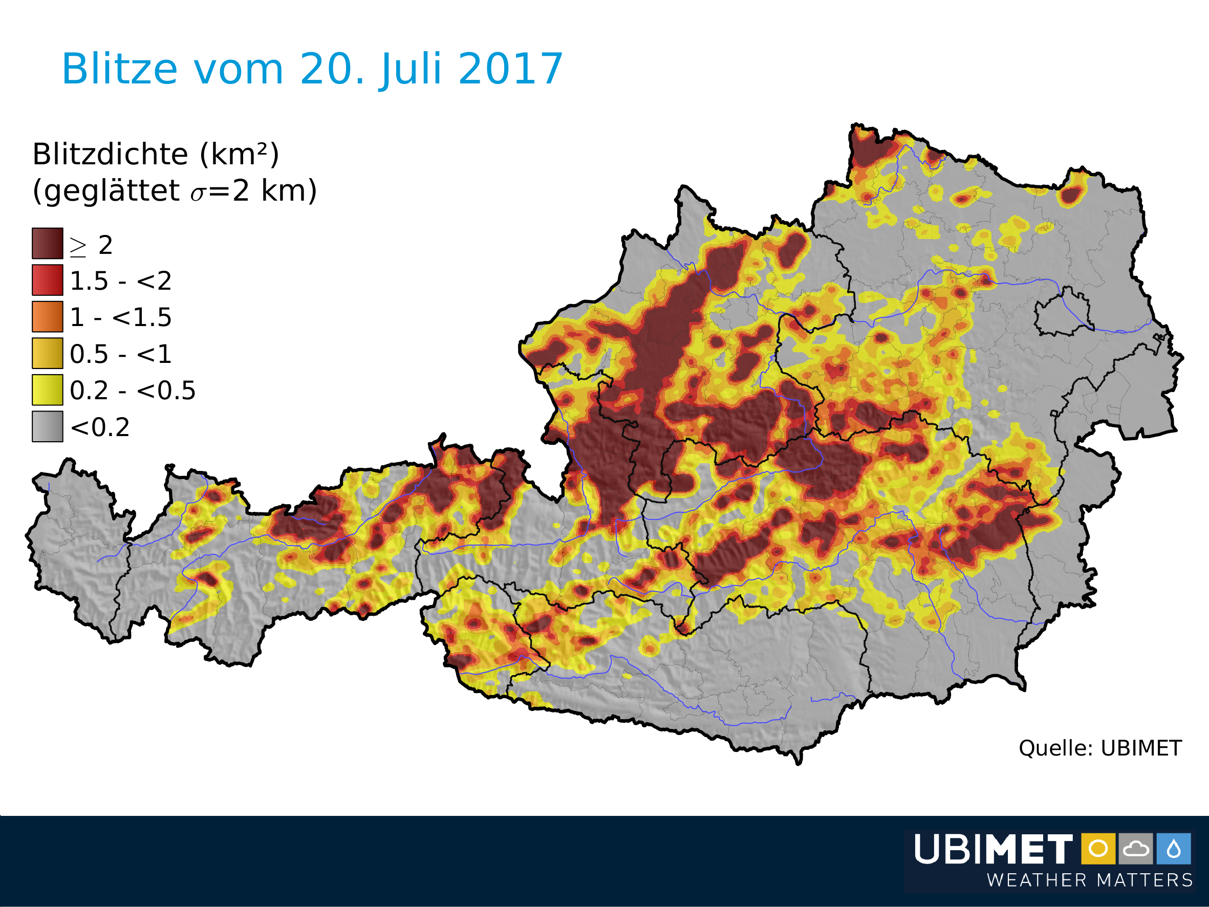 Blitze vom 20. Juli 2017