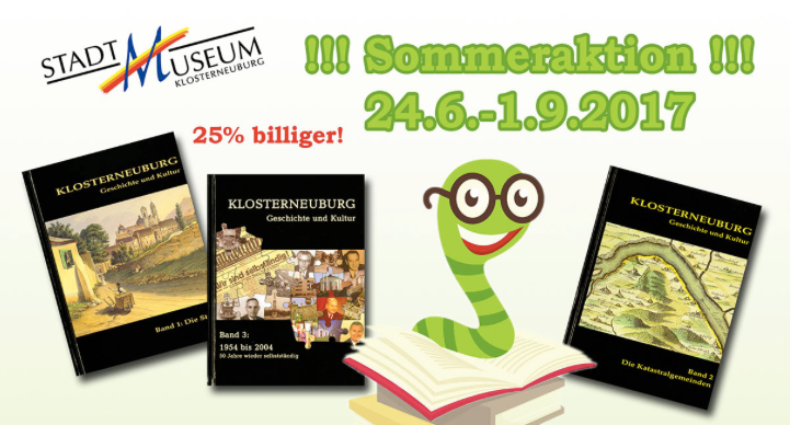 Buchaktion im Stadtmuseum Klosterneuburg.