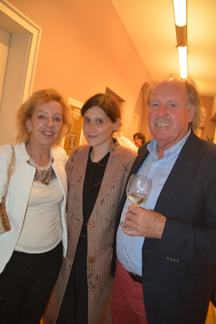 Anna Mitterer (mitte) mit Anneliese und Günther Stecher.