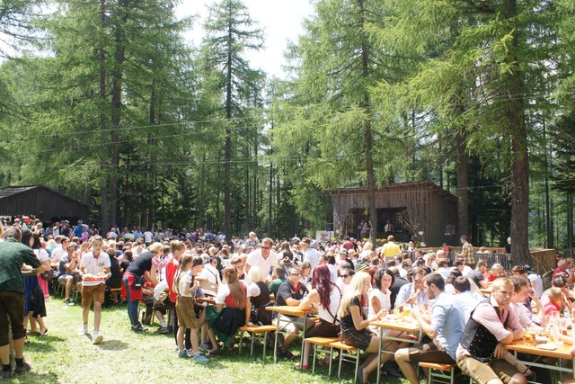 Volles Haus auf der Petzen.