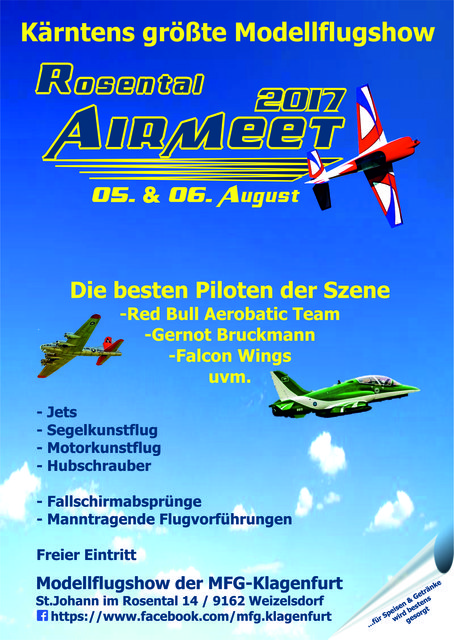 Einladung zur Kärntens größter Modellflugshow